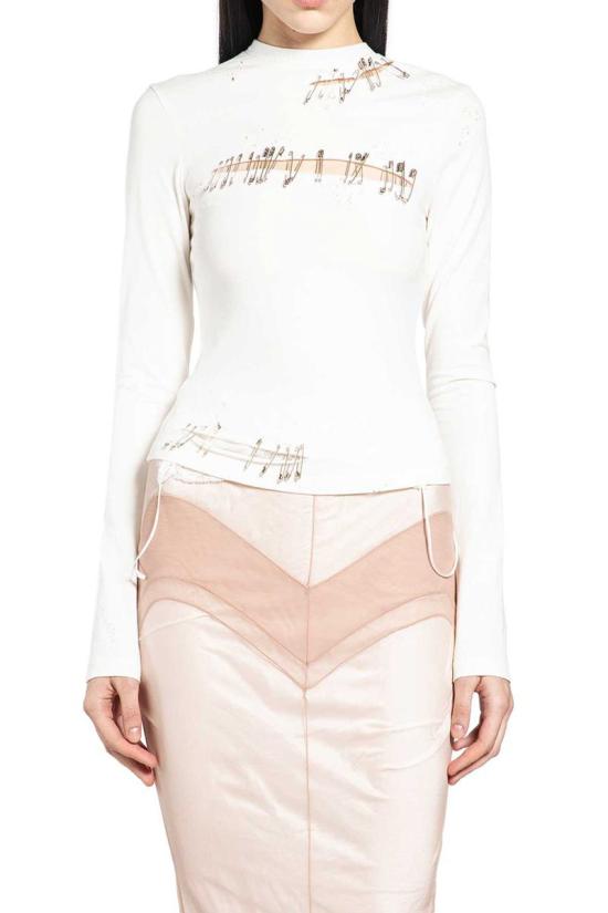 25FW 딜라라 핀디코글루 바디수트 티셔츠 DFAW2544 WHITE