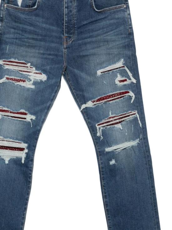 25FW 아미리 데님 팬츠 AMDNSM1023DARK INDIGO MULTICOLOR - AMIRI