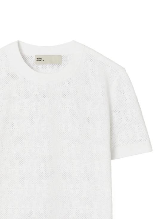 25FW 토리버치 반팔 티셔츠 168853100 WHITE - TORY BURCH