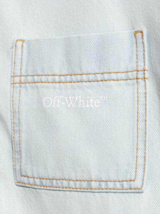 25FW 오프화이트 셔츠 OWYD013F25DEN0024301 BLUE - OFF WHITE