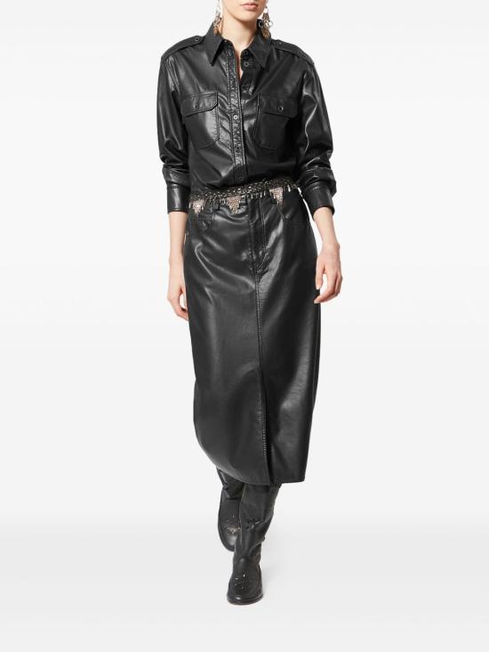 26SS 이자벨마랑에뚜왈 미디 스커트 JU0477FAD1B03E 01BK Nero - ISABEL MARANT ETOILE