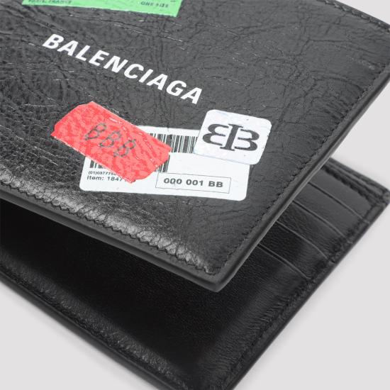 25FW 발렌시아가 반지갑 5945492AB7F1084 BLACK MULTICOLOR DOM - BALENCIAGA