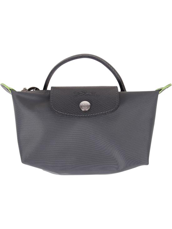 25FW 롱샴 르 플리아쥬 핸들 파우치 34175 919 P66 GRAPHITE