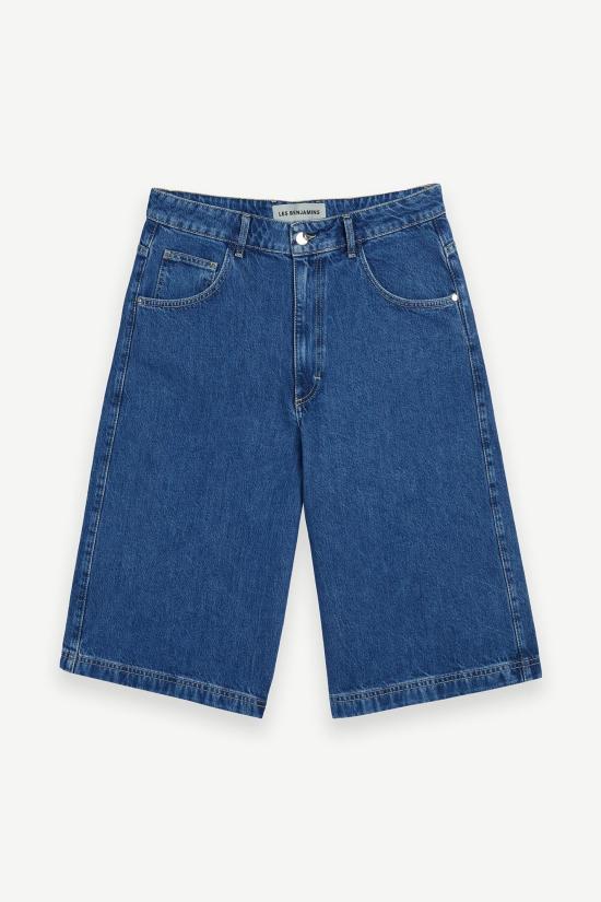 25SS 레벤자민 데님 숏팬츠 LEBM251MRSR037BL STONE WASH DOM