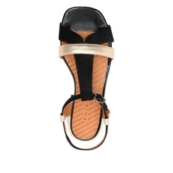 26SS 치에 미하라 샌들 TOMEN CHAMP BLACK GOLD - CHIE MIHARA