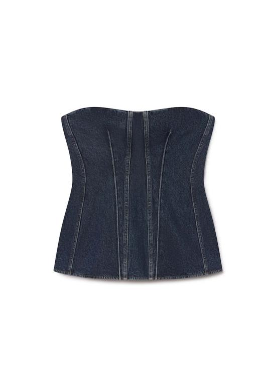  에이골디 민소매 티셔츠 아골데 라라 코르셋 탑 폼 - AGOLDE