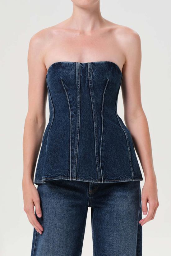  에이골디 민소매 티셔츠 아골데 라라 코르셋 탑 폼