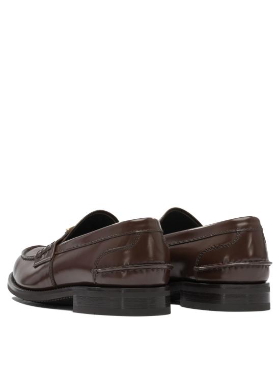 26SS 프라다 브러쉬드 레더 로퍼 2DB223055F0NBL Brown - PRADA