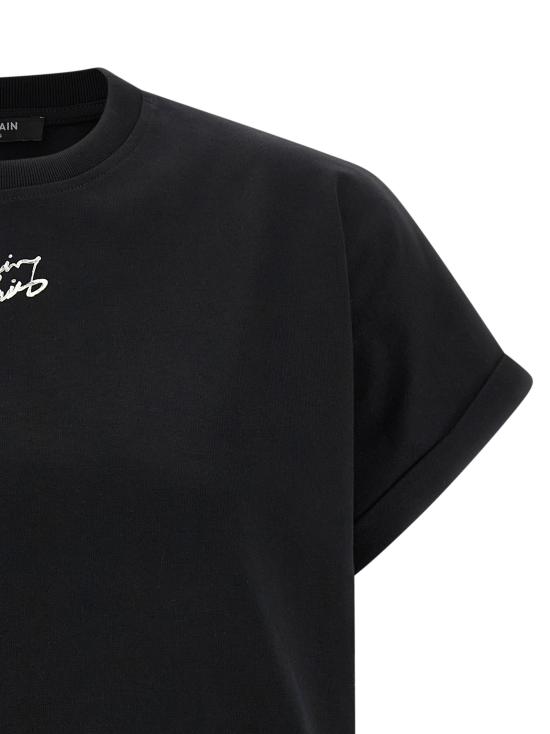 26SS 발망 반팔 티셔츠 GF1EE005BD40EAB Black - BALMAIN