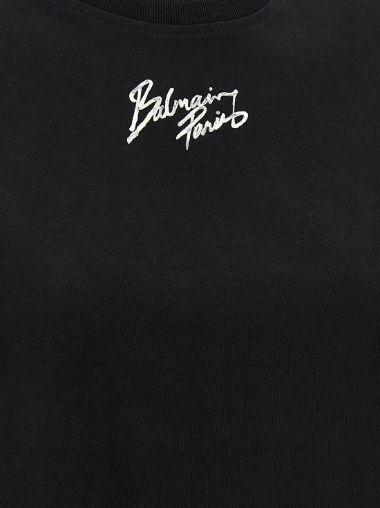 26SS 발망 반팔 티셔츠 GF1EE005BD40EAB Black - BALMAIN