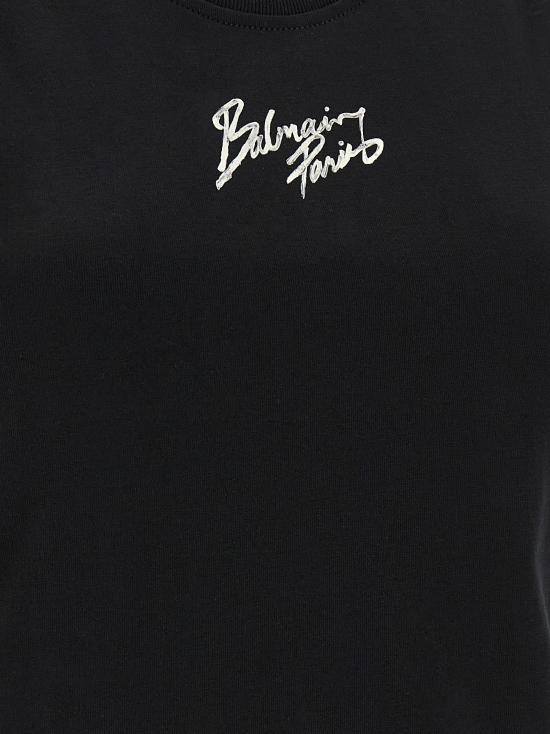 26SS 발망 민소매 티셔츠 GF1EB075BD40EAB Black - BALMAIN