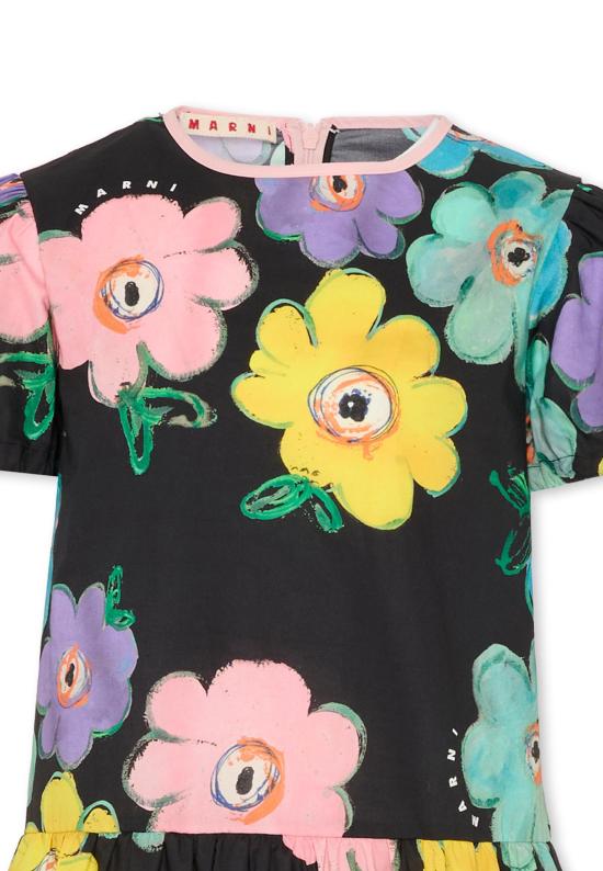 26SS [키즈] 마르니 원피스 M01668 M00WC 0M900 BLACK - MARNI