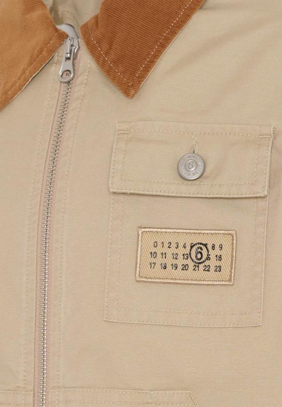 26SS [키즈] MM6 메종마르지엘라 캐주얼 자켓 M60930 MM07D M6709 BEIGE - MM6 MAISON MARGIELA