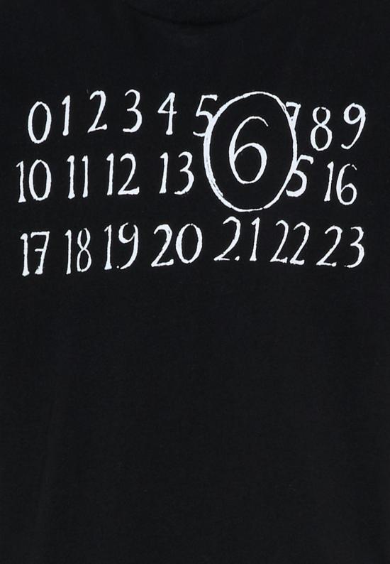 26SS [키즈] MM6 메종마르지엘라 티셔츠 M61020 MM02Y M6900 BLACK - MM6 MAISON MARGIELA
