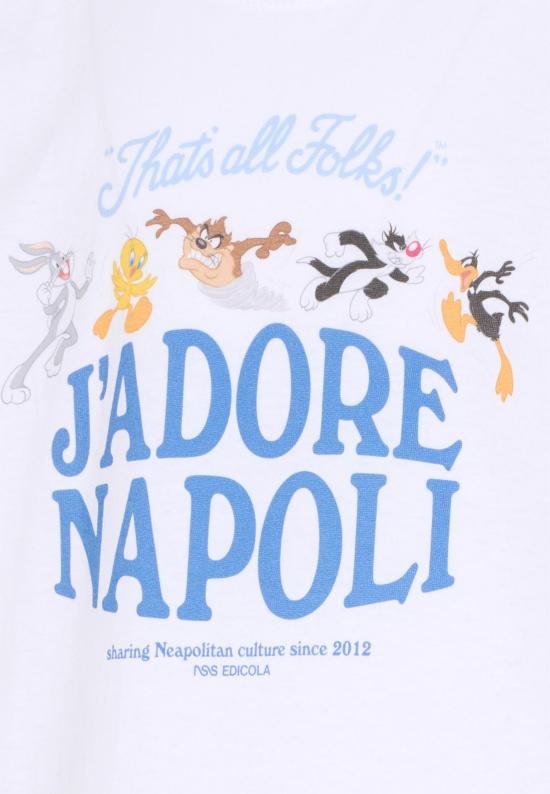 25FW [키즈] J'adore napoli 티셔츠 J ADORE NAPOLI LOONEY TUNES T SHIRT KIDS WHITE - OTHER BRANDS
