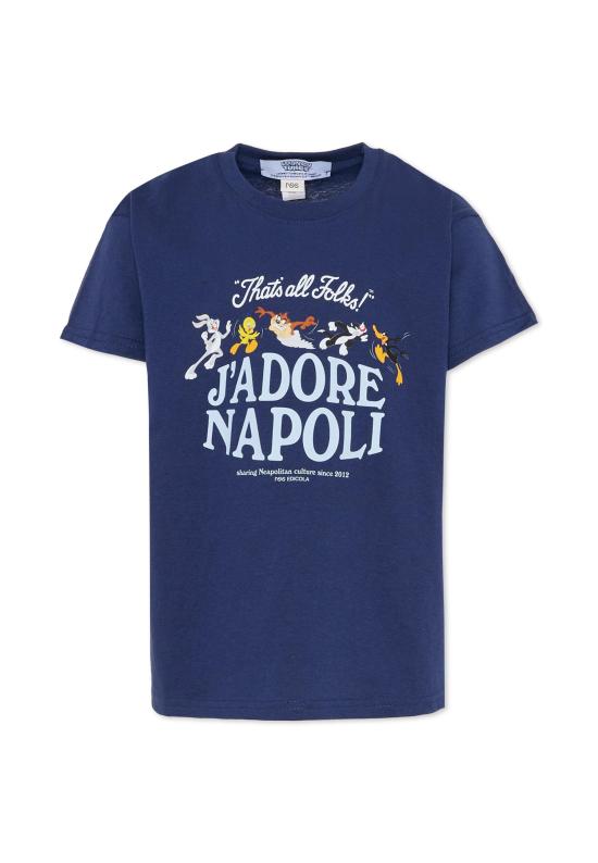25FW [키즈] J'adore napoli 티셔츠 J ADORE NAPOLI LOONEY TUNES T SHIRT KIDS BLUE