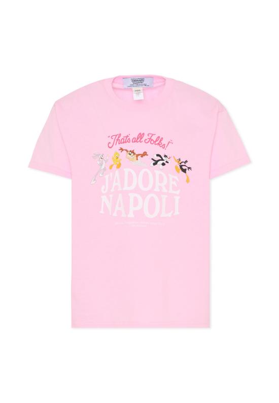 25FW [키즈] J'adore napoli 티셔츠 J ADORE NAPOLI LOONEY TUNES T SHIRT KIDS PINK