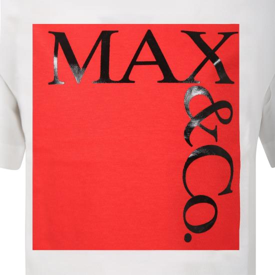 26SS [키즈] 막스앤코 티셔츠 MX0005 MX057 MX10C WHITE - MAX & CO.