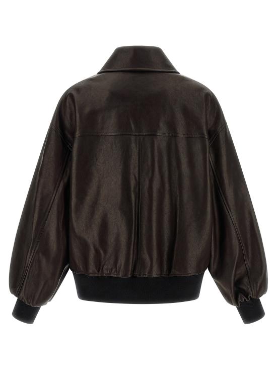 26SS 케이트 가죽 자켓 6166729950 Brown - KHAITE