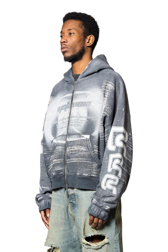 26SS 리빙톤 르아 레비스 123 후드 티셔츠 RDCL ZP00 BLCK - RIVINGTON ROI REBIS 123