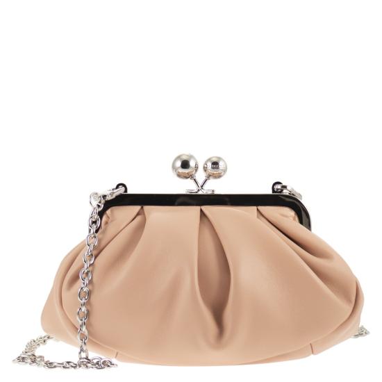 26SS 위켄드막스마라 프라티 스몰 쉽스킨 파스티치노 백 2615511164600 PINK