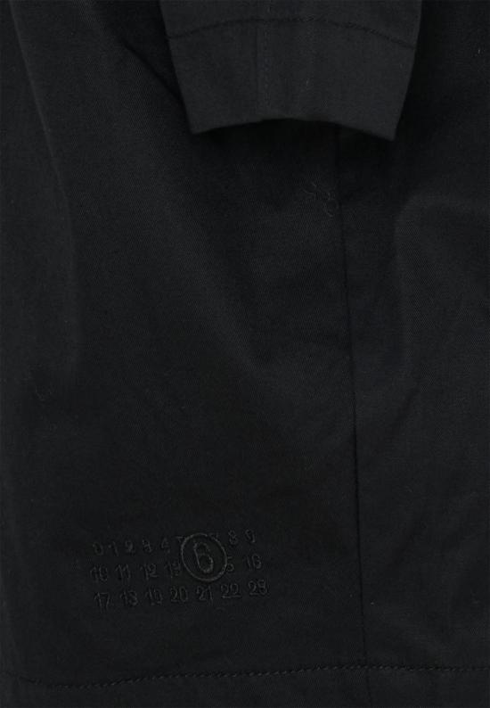 26SS [키즈] MM6 메종마르지엘라 트렌치 코트 M60926 MM05D M6900 BLACK - MM6 MAISON MARGIELA