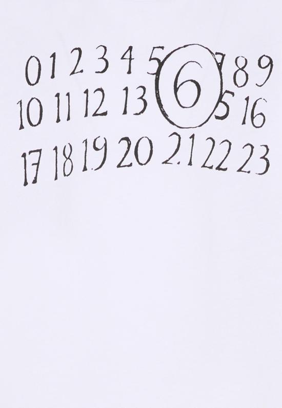 26SS [키즈] MM6 메종마르지엘라 티셔츠 M61020 MM02Y M6100 WHITE - MM6 MAISON MARGIELA