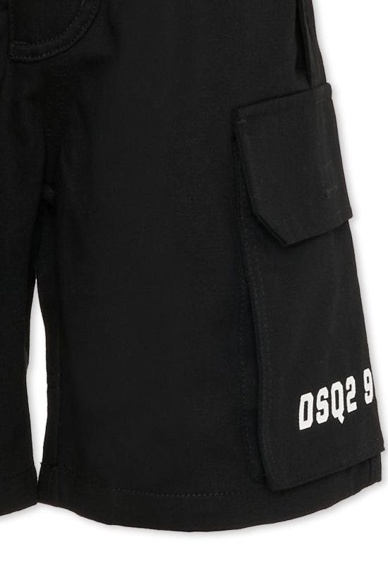 26SS [키즈] 디스퀘어드2 쇼츠/버뮤다 DQ3209 D0AGK DQ900 BLACK - DSQUARED2