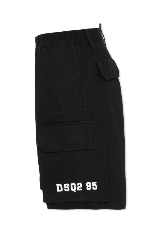 26SS [키즈] 디스퀘어드2 쇼츠/버뮤다 DQ3209 D0AGK DQ900 BLACK - DSQUARED2