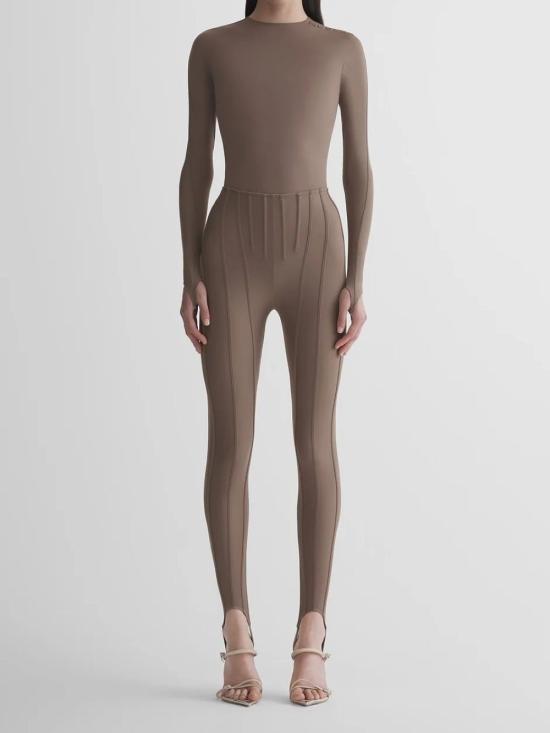 25FW 뮈글러 스트레이트 팬츠 25F3PA04818427023 Brown - MUGLER