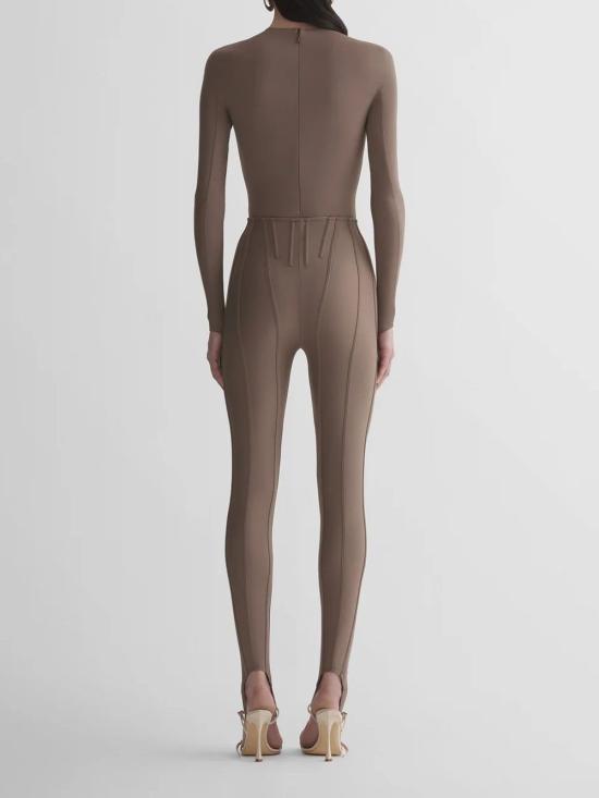 25FW 뮈글러 스트레이트 팬츠 25F3PA04818427023 Brown - MUGLER