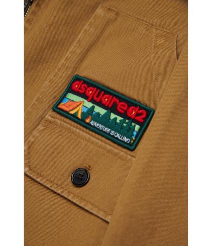 26SS [키즈] 디스퀘어드2 캐주얼 자켓 DQ3236 D0AGJ DQ730 Beige - DSQUARED2