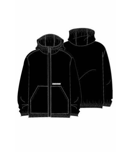 26SS [키즈] 디스퀘어드2 캐주얼 자켓 DQ3234 D0AGM DQ900 Black