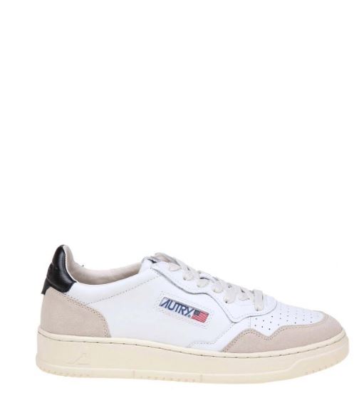 오트리 메달리스트 로우 레더 스니커즈 AULW LS21WHITE BLACK