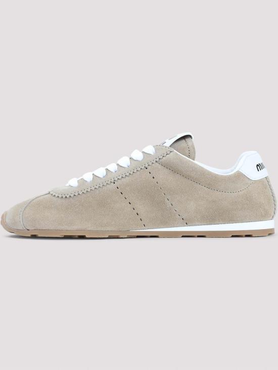 26FW 미우미우 플룸 블리치 스니커즈 5E114EF005054F0F24 DARK BEIGE - MIU MIU