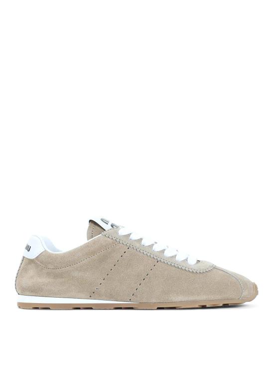 26FW 미우미우 플룸 블리치 스니커즈 5E114EF005054F0F24 DARK BEIGE