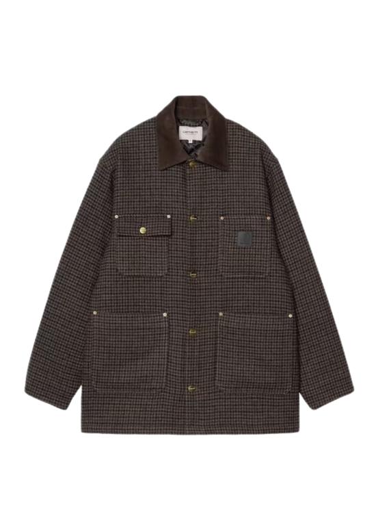 25FW 칼하트 WIP 코트 I03534435MXX LOWIS HOUNDSTOOTH VITOLA HEATHER DOM