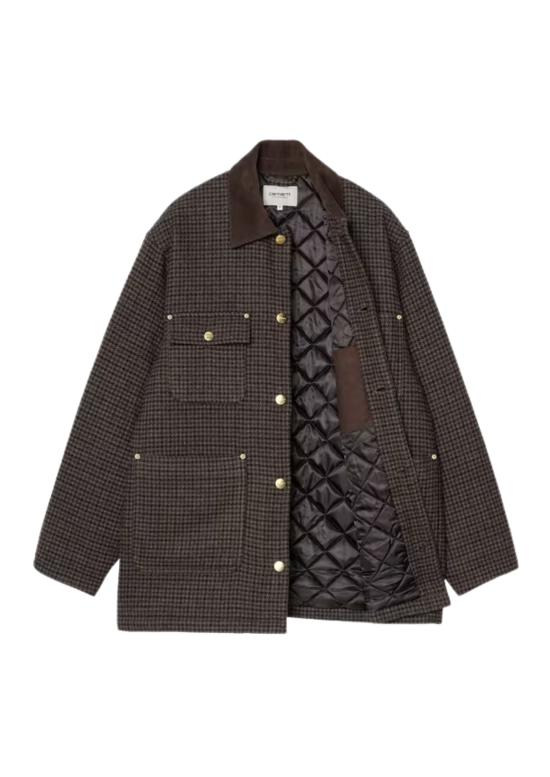 25FW 칼하트 WIP 코트 I03534435MXX LOWIS HOUNDSTOOTH VITOLA HEATHER DOM - CARHARTT WIP