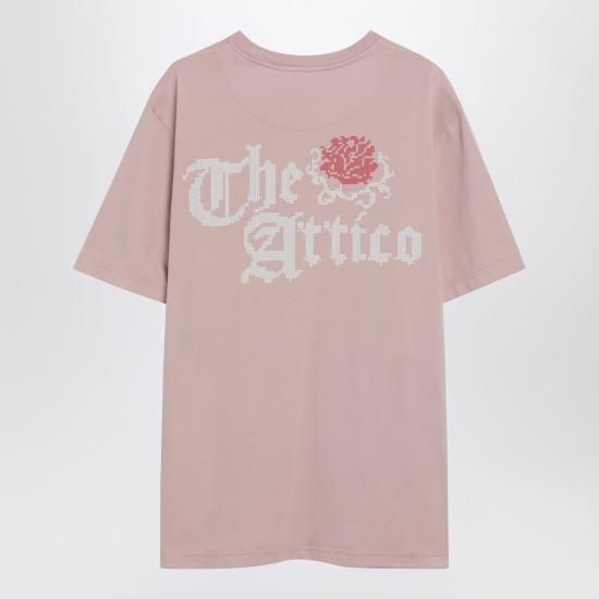 26SS 디 아티코 반팔 티셔츠 260WCT0035JJJ025PC Pink - THE ATTICO