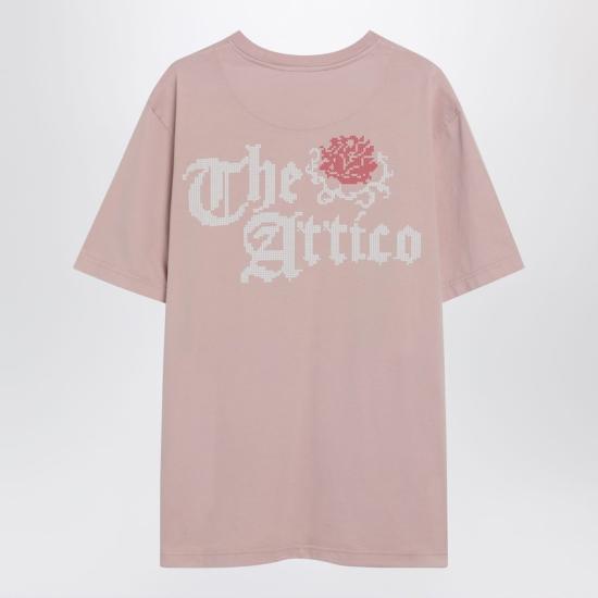 디 아티코 반팔 티셔츠 260WCT0035JJJ025PC Pink - THE ATTICO