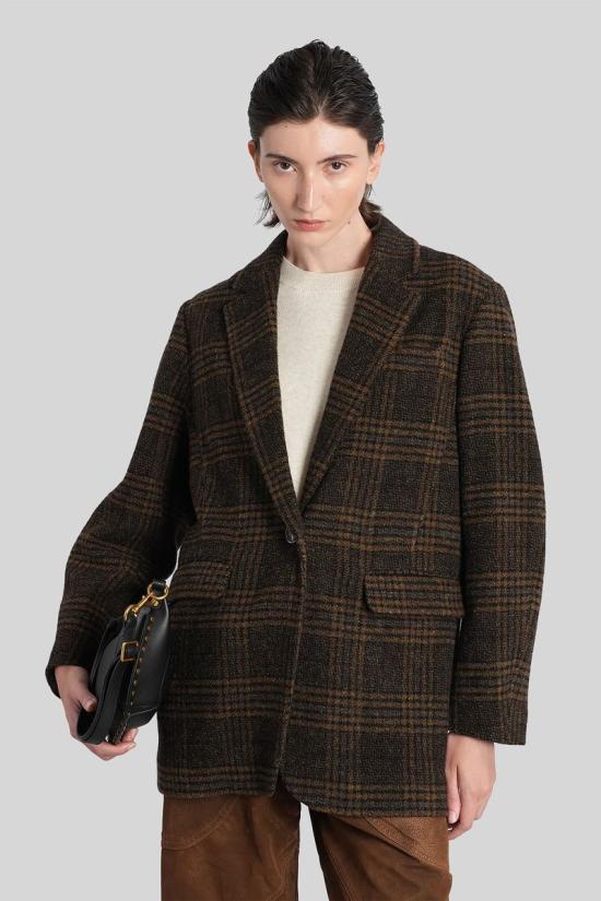 25FW 이자벨마랑에뚜왈 아우터 424807 VE0522FB C3D02E BROWN