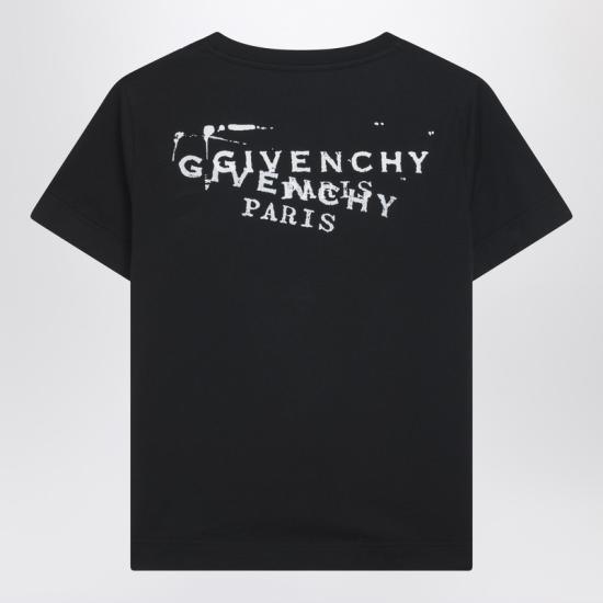 26SS 지방시 반팔 티셔츠 BW70FJP7A7 Black - GIVENCHY