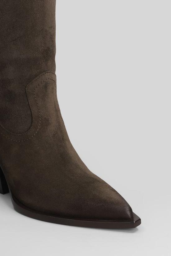 25FW 엘레나 이아치 뮬/슬리퍼 427520 E3998 BROWN - ELENA IACHI