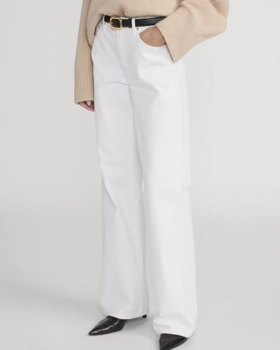  프레임 데님 팬츠 더 스트롤 장 오 내추럴 클린 - FRAME