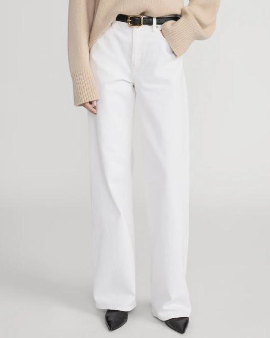  프레임 데님 팬츠 더 스트롤 장 오 내추럴 클린 - FRAME