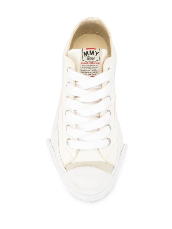 26SS 메종 미하라 야스히로 행크 OG 솔 캔버스 로우탑 A05FW702 WHITE White - MAISON MIHARA YASUHIRO
