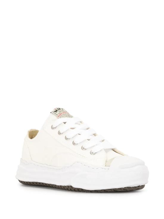 26SS 메종 미하라 야스히로 행크 OG 솔 캔버스 로우탑 A05FW702 WHITE White - MAISON MIHARA YASUHIRO