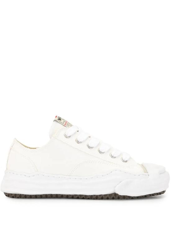26SS 메종 미하라 야스히로 행크 OG 솔 캔버스 로우탑 A05FW702 WHITE White