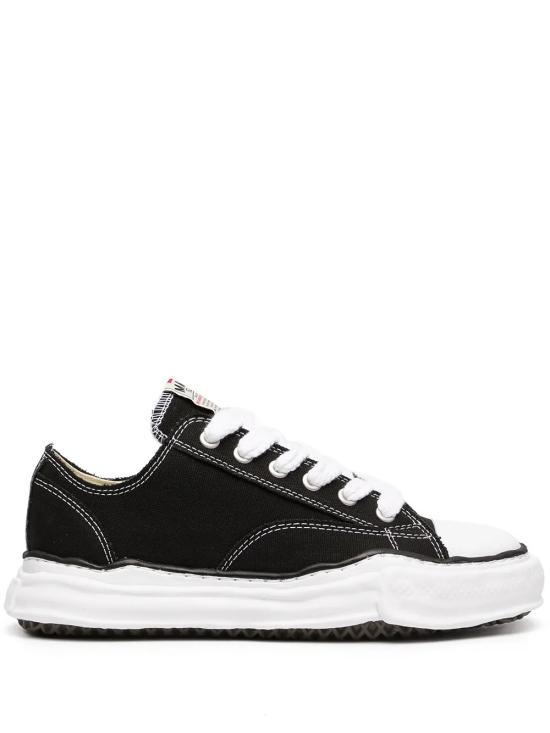 26SS 메종 미하라 야스히로 피터슨 OG 솔 캔버스 로우 A01FW702 BLACK Black