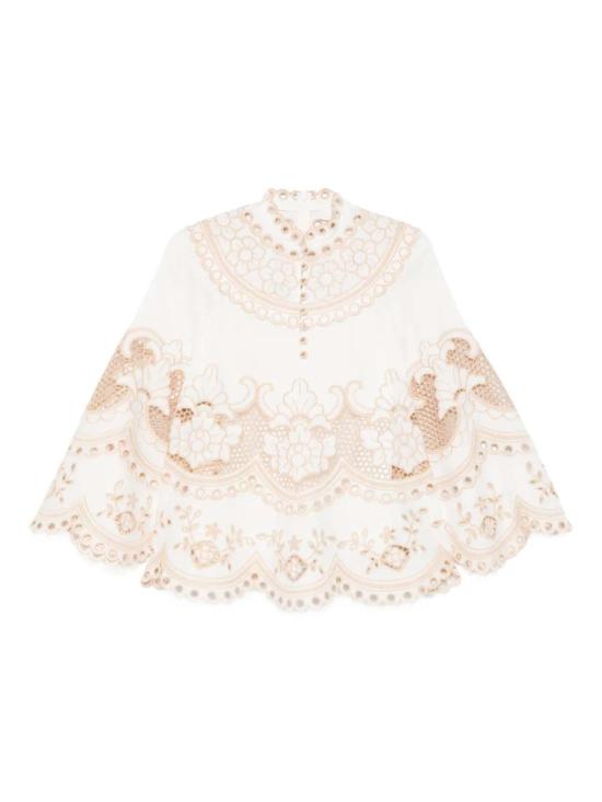  짐머만 블라우스 원더러스트 튜닉 탑 아이보리